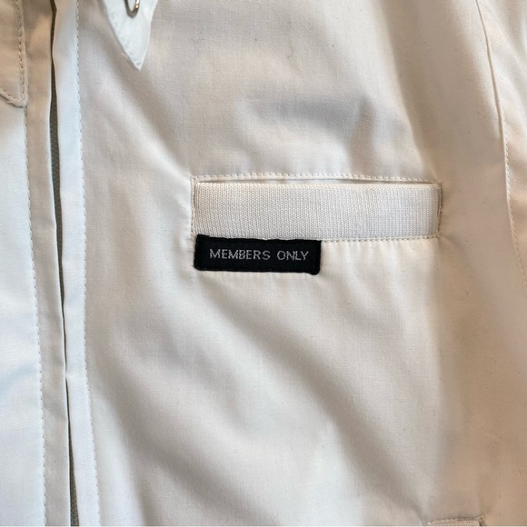 MEMBERS ONLY White Classic Iconic Racer Jacket - Picture 6 of 14